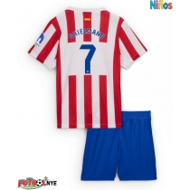 Camiseta Atletico Madrid Antoine Griezmann #7 Primera Equipación para niños 2025-26 manga corta (+ pantalones cortos)